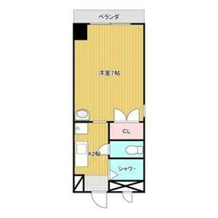 フローレスタナベ【3D号室】の間取り