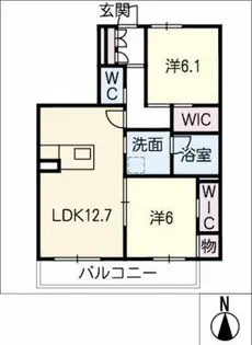 ルミナ小郷【2階】の間取り