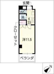 パラダイスヒルズ千種【2階】の間取り