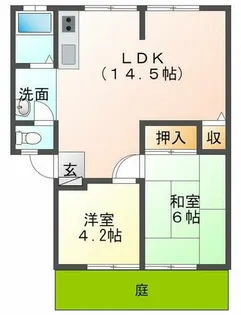 サンビレッジ吉川A【2階】の間取り