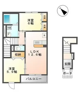 ルミエール【2階】の間取り