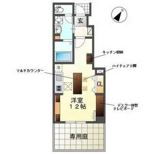 Woodstock Nest【1階】の間取り