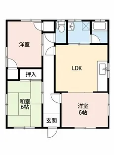 愛知県岡崎市美合西町字松下【一戸建】の間取り