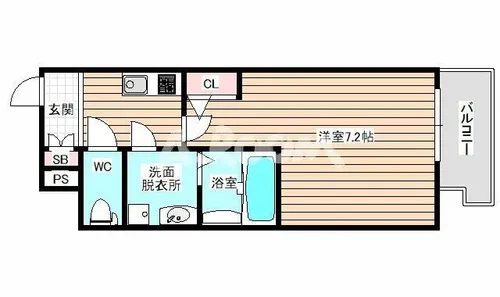 アドバンス西梅田3エミネンス【2階】の間取り