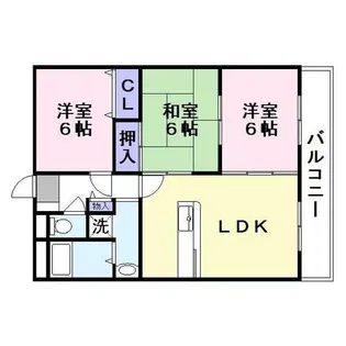アヴィタンテ鴻池【4階】の間取り