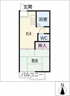 成瀬ハイツ【2階】の間取り
