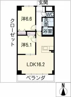 シェルブルグ【2階】の間取り
