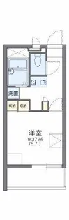 レオパレスON&OFF【104号室】の間取り