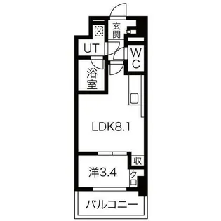ポルタニグラ大須【10階】の間取り