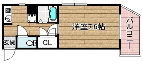 万里乃ビル【3階】の間取り