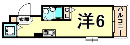 ジョイフル西宮【3階】の間取り