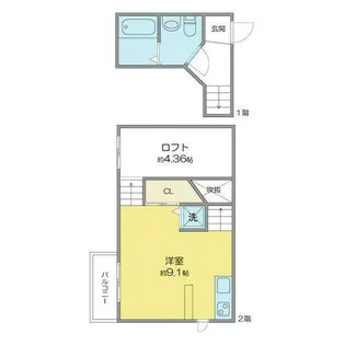 RadIAnce守山【2階】の間取り