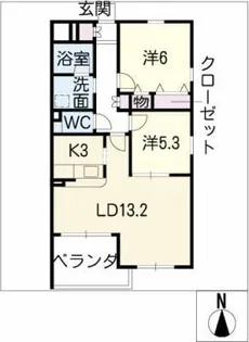 C.D.X Gokiso【4階】の間取り