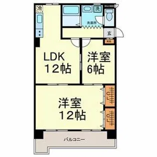 サンパーク大鐘Ⅱ【4階】の間取り