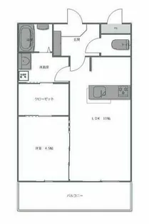 サンシャインタワー三萩野【8階】の間取り