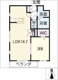 エクセルハイム【1階】の間取り