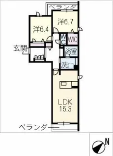 エルパティオ S【2階】の間取り