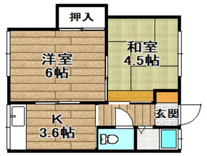 第一寿コーポ【2階】の間取り