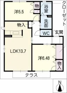 Mast Town大門 D【1階】の間取り