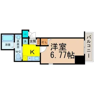 アルテミス平和【8階】の間取り