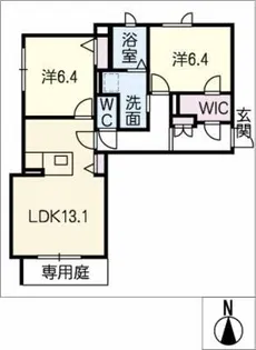 サンハイムi【1階】の間取り