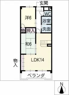 アートヒルズ桐ヶ丘 西館【2階】の間取り
