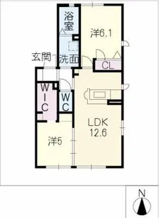 マ・メゾン大治【1階】の間取り