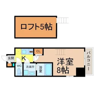 エステムコート名古屋栄デュアルレジェンド【4階】の間取り