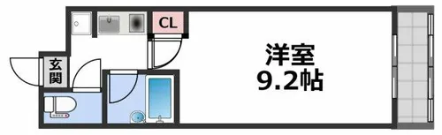 高津ヒルトン【4階】の間取り