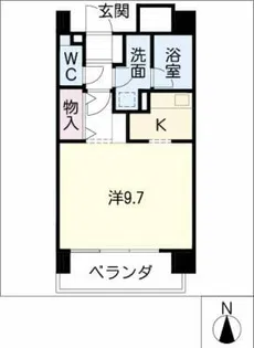 アブレスト原【11階】の間取り
