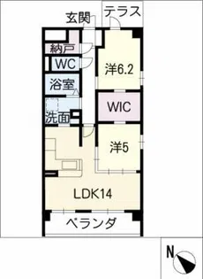 Hills Crest【1階】の間取り