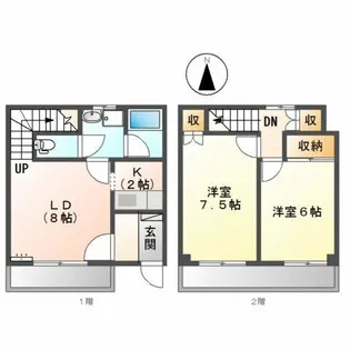 コーポにけんや【1階】の間取り