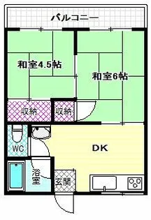 マンションさつき【2階】の間取り