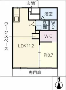 ハリープラザ三陽G棟【1階】の間取り