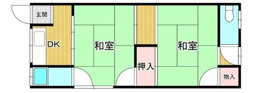 大領アパート【202号室】の間取り