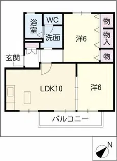 シェイクスピアA棟【2階】の間取り