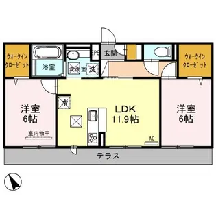 プラート ヴェルテ 守山市阿村町【3階】の間取り
