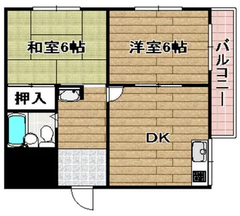石田ハイツ【3階】の間取り