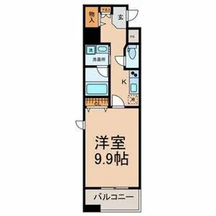 カーサビアンカ東岡崎【9階】の間取り