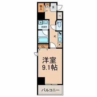 カーサビアンカ東岡崎【5階】の間取り
