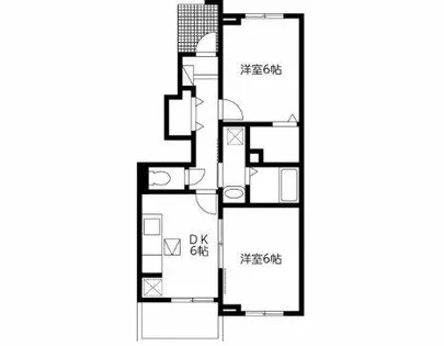 ユトリロ緑ヶ丘 2 A【102号室】の間取り