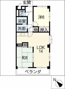 グランドールハンター225【3階】の間取り