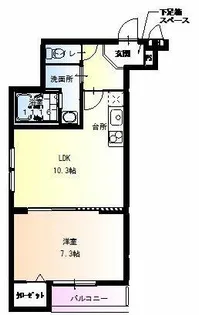 フジパレス山之内Ⅲ番館【3階】の間取り