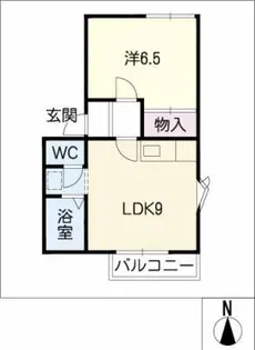 ル ソレーユ社台【1階】の間取り