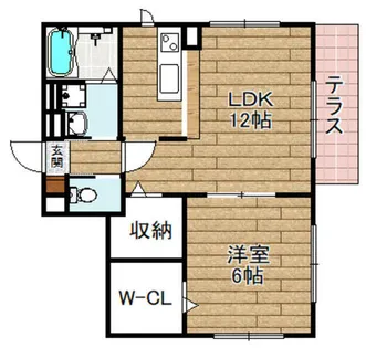 アムールアベイユⅡ【1階】の間取り