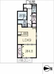 LA・LA【3階】の間取り