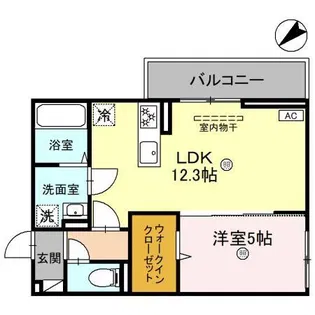 pace(パーチェ) 野洲市小篠原【1階】の間取り