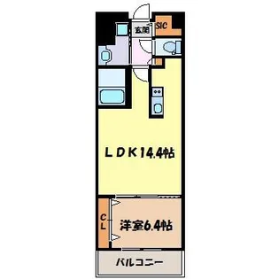 ロイジェント日吉【2階】の間取り