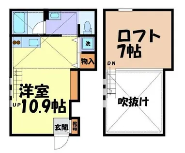 コレクション名駅西【1階】の間取り