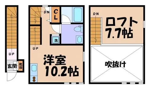 コレクション名駅西【2階】の間取り
